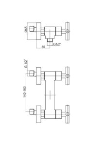 GPD Nino Duş Bataryası Krom DSB05