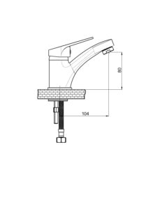 GPD Orbis Lavabo Bataryası Krom LB30