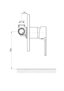 GPD Solus Ankastre Duş Bataryası Krom MAD55