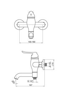 GPD Tauro Banyo Bataryası Krom MBB150