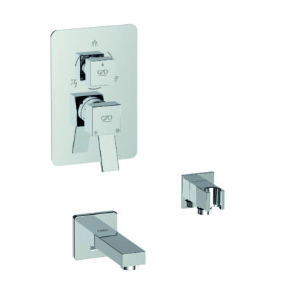 GPD Tulio Mix Çevirmeli Ankastre Batarya Tsen817 Krom MCA136