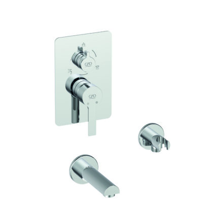 GPD Solus Mix Çevirmeli Ankastre Batarya Tsen817 Krom MCA56