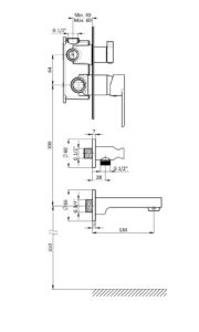 GPD Atros Mix Çevirmeli Ankastre Batarya Tsen817 Krom MCA66