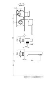 GPD Felis Mix Çevirmeli Ankastre Batarya Tsen817 Krom MCA76