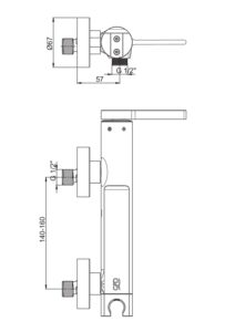 GPD Gildo Duş Bataryası Krom MDB165