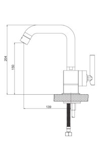 GPD Frezia Lavabo Bataryası Krom MLB100