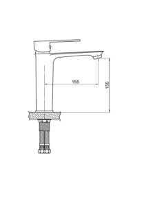 GPD Provido Lavabo Bataryası Gold Pvd MLB155-A - MLB155-A - Lavabo Bataryası - 1