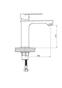 GPD Provido Kısa Lavabo Bataryası Krom MLB156 - MLB156 - Lavabo Bataryası - 1