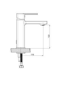 GPD Pedra Lavabo Bataryası Siyah MLB160-S