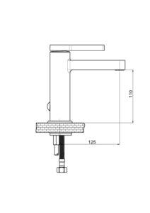 GPD Gildo Lavabo Bataryası Krom-Rose Gold MLB165-K-R