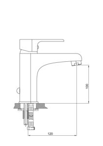 GPD Atros Lavabo Bataryası Krom MLB65 - MLB65 - Lavabo Bataryası - 1