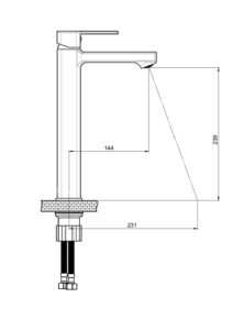 GPD Pedra Set Üstü Lavabo Bataryası Krom MSL160