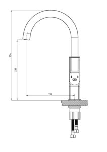 GPD Quadro Tek Gövde Eviye Bataryası Siyah MTE190-S