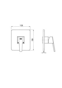 GPD Ritmo Ankastre Duş Sıva Üstü Grubu Krom SUD85 - SUD85 - Banyo Ankastre Ürünleri - 1