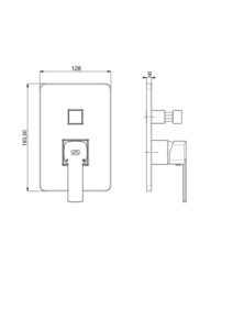 GPD Pedra Ankastre Batarya Sıva Üstü Grubu Krom SUG160