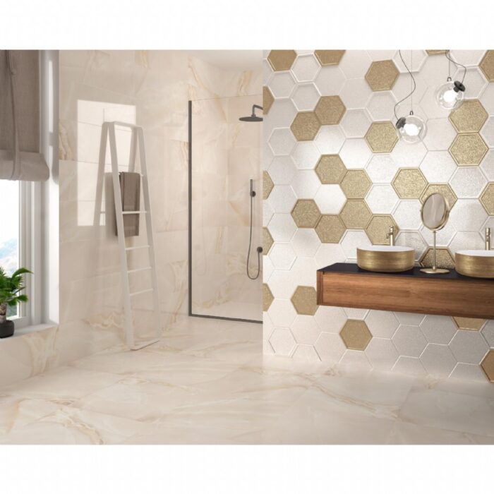 Dune Ceramica Lavabo Heller White&Gold - 188011 - Çanak Lavabo - 1