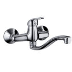 GPD Adrio Aplike Lavabo Bataryası Krom MAL120 - MAL120 - Duvardan Eviye Bataryası