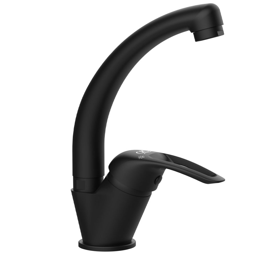 GPD Adrio Tek Gövde Lavabo Bataryası Siyah MTL120-S GPD Adrio Tek Gövde Lavabo Bataryası Siyah MTL120-S