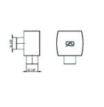 GPD Ankastre Batarya Grubu Kare Krom GGR04 - GGR04 - Banyo Ankastre Ürünleri - 1