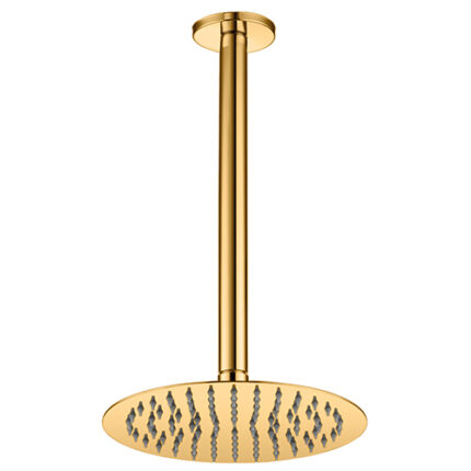 GPD Ankastre Duş Başlığı Tavandan Ø200 Gold Pvd ADS18-A - ADS18-A - Tepe Duşları