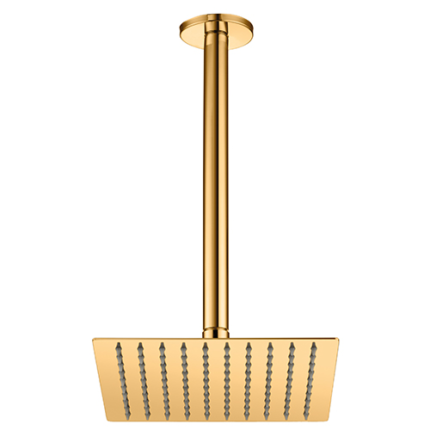 GPD Ankastre Duş Başlığı Tavandan 200x200 Gold Pvd ADS17-A - ADS17-A - Tepe Duşları