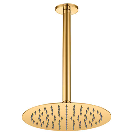 GPD Ankastre Duş Başlığı Tavandan Ø250 Gold Pvd ADS20-A - ADS20-A - Tepe Duşları