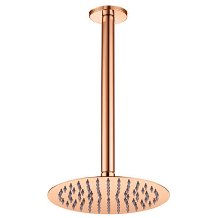 GPD Ankastre Duş Başlığı Tavandan Ø200 Rose Gold Pvd ADS18-R