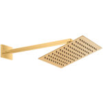 GPD Ankastre Duş Seti Duvardan 250x250 Gold Pvd ADS29-A