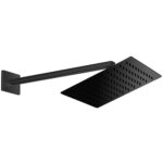 GPD Ankastre Duş Seti Duvardan 250x250 Siyah ADS29-S - ADS29-S - Tepe Duşları