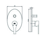 GPD Atros Ankastre Batarya Sıva Üstü Grubu Krom SUG65