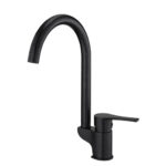 GPD Atros Tek Gövde Eviye Bataryası Siyah Granit MTE65-SG - MTE65-SG - Mutfak Eviye Bataryası