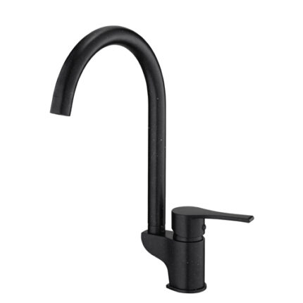 GPD Atros Tek Gövde Eviye Bataryası Siyah Granit MTE65-SG - MTE65-SG - Mutfak Eviye Bataryası