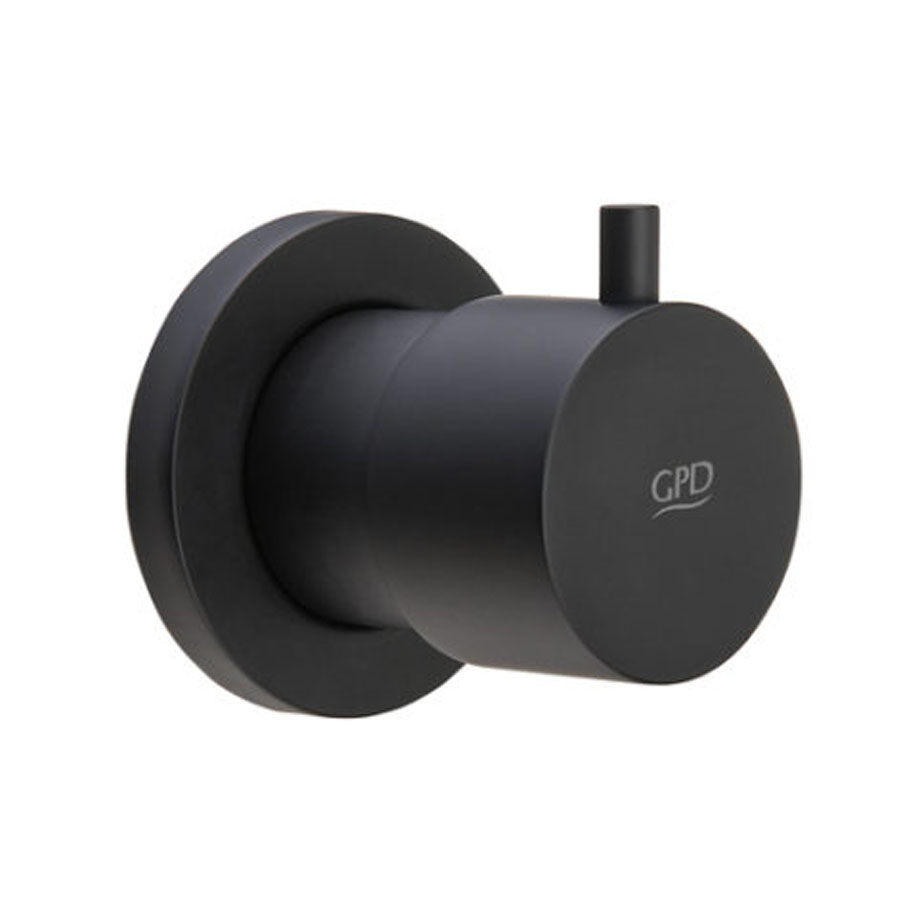 GPD Espina Ankastre Ara Kesme Vanası 1/2 Büyük Volan Siyah AAK71-S GPD Espina Ankastre Ara Kesme Vanası 1/2 Büyük Volan Siyah AAK71-S