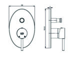 GPD Espina Ankastre Batarya Sıva Üstü Grubu Krom SUG70