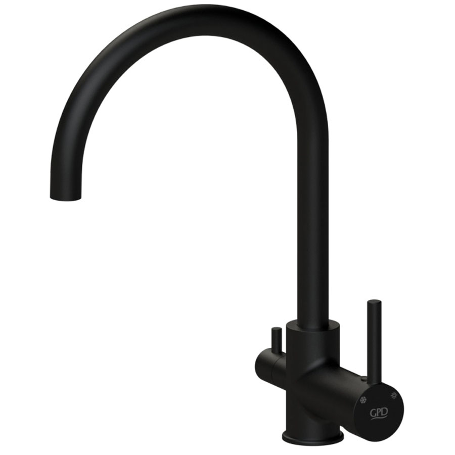 GPD Espina Arıtma Çıkışlı Eviye Bataryası Siyah MAR70-S GPD Espina Arıtma Çıkışlı Eviye Bataryası Siyah MAR70-S