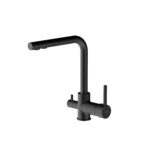 GPD Espina Arıtma Çıkışlı Eviye Bataryası Siyah MAR71-S - MAR71-S - Arıtmalı Mutfak Eviye Bataryaları