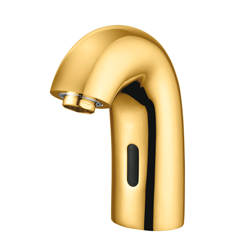 GPD Fotoselli Lavabo Bataryası Çift Su Girişli Gold Pvd FLB10-A GPD Fotoselli Lavabo Bataryası Çift Su Girişli Gold Pvd FLB10-A