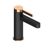 GPD Gildo Lavabo Bataryası Siyah-Rose Gold MLB165-S-R - MLB165-S-R - Lavabo Bataryası