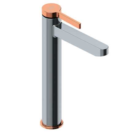 GPD Gildo Set Üstü Lavabo Bataryası Krom-Rose Gold MSL165-K-R - MSL165-K-R - Lavabo Bataryası