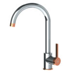 GPD Gildo Tek Gövde Eviye Bataryası Krom-Rose Gold MTE165-K-R - MTE165-K-R - Mutfak Eviye Bataryası