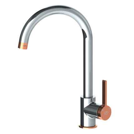 GPD Gildo Tek Gövde Eviye Bataryası Krom-Rose Gold MTE165-K-R