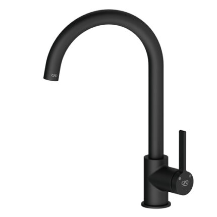 GPD Gildo Tek Gövde Eviye Bataryası Siyah MTE165-S - MTE165-S - Mutfak Eviye Bataryası