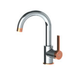 GPD Gildo Tek Gövde Lavabo Bataryası Krom-Rose Gold MTL165-K-R