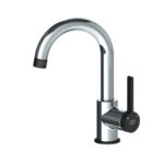 GPD Gildo Tek Gövde Lavabo Bataryası Krom-Siyah MTL165-K-S - MTL165-K-S - Lavabo Bataryası