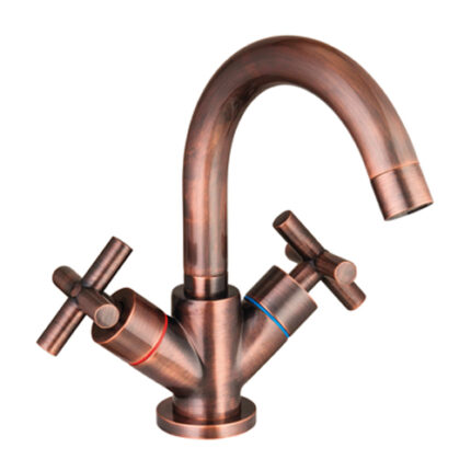 GPD Nino Döner Borulu Lavabo Bataryası Bakır Oksit Kaplama DLB05-B - DLB05-B - Lavabo Bataryası