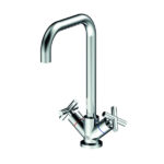 GPD Nino Döner L Borulu Eviye Bataryası Krom LEB05 - LEB05 - Mutfak Eviye Bataryası