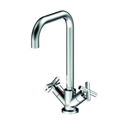 GPD Nino Döner L Borulu Eviye Bataryası Krom LEB05 - LEB05 - Mutfak Eviye Bataryası