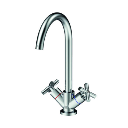 GPD Nino Döner U Borulu Eviye Bataryası Krom UEB05 - UEB05 - Mutfak Eviye Bataryası