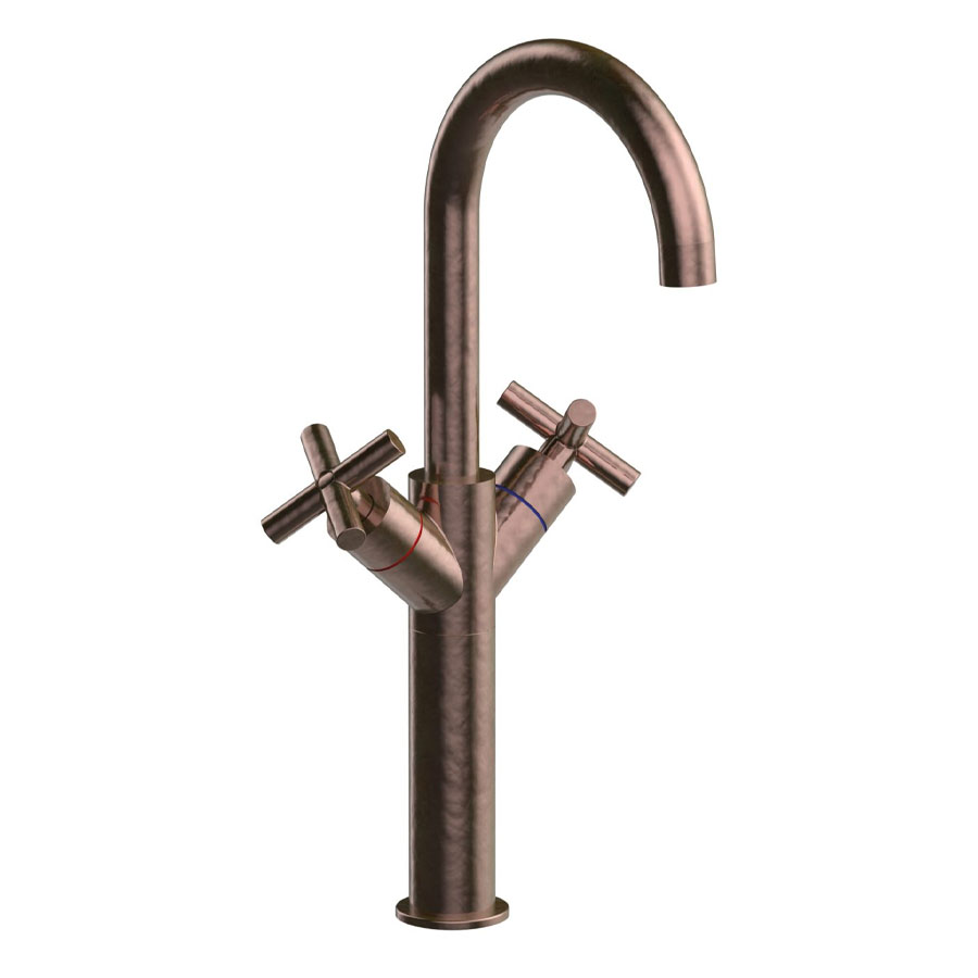 GPD Nino Set Üstü Lavabo Bataryası Bakır Oksit Kaplama SLB05-B GPD Nino Set Üstü Lavabo Bataryası Bakır Oksit Kaplama SLB05-B