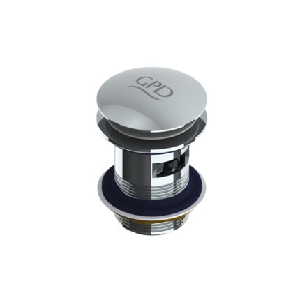 GPD Pop-Up Ünitesi Basmalı-Normal/Taşma Delikli Krom PUP06 - PUP06 - Basmalı Sifon , Gider (Pop-Up)